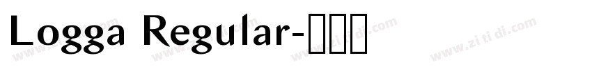 Logga Regular字体转换
